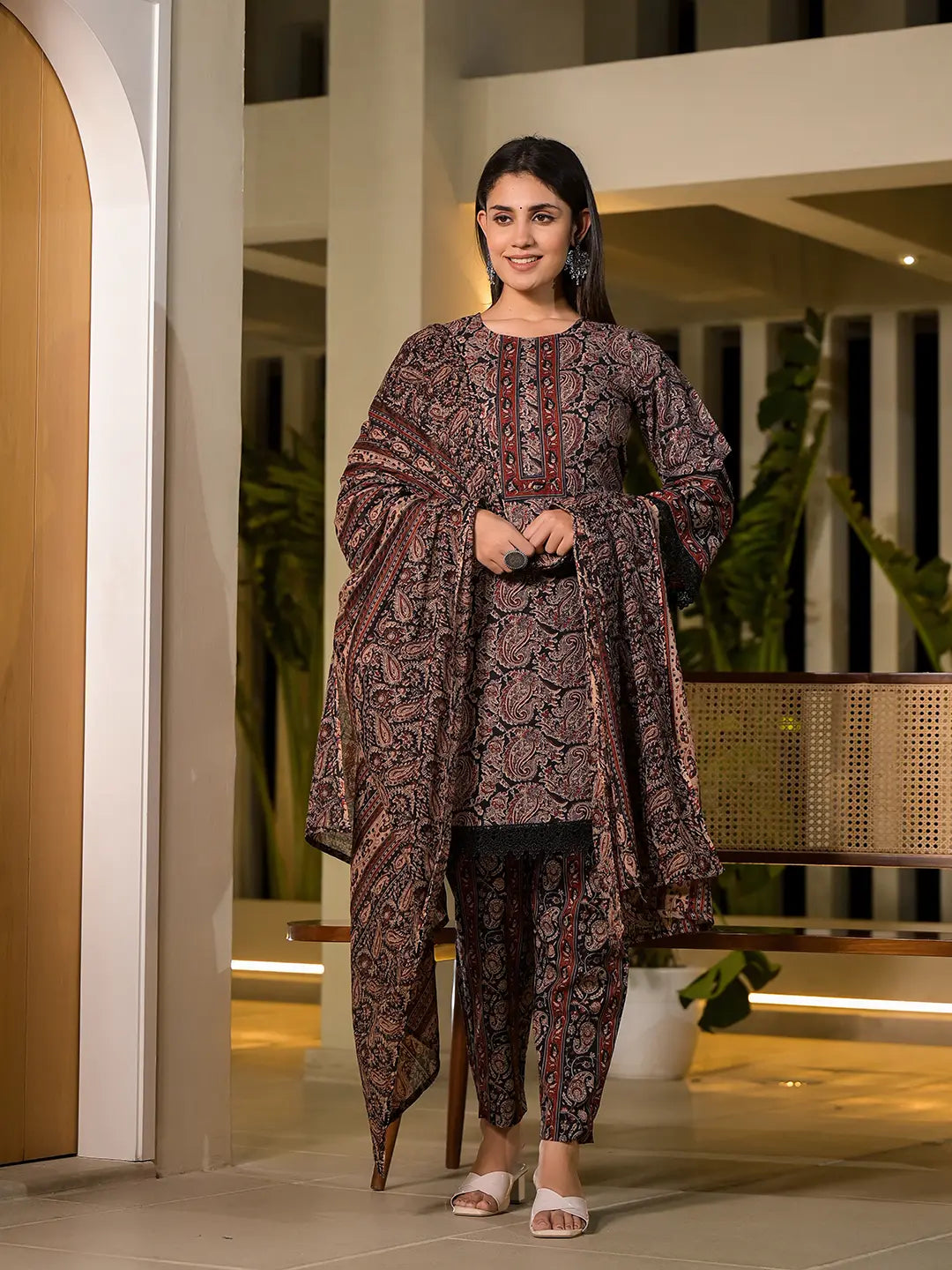 Kurta Set - Printed Kurti with Trousers & store Dupatta - Salwar Kameez - Salwar Suit - Kurta With Pant - Pakistani Designer - Summer Dress