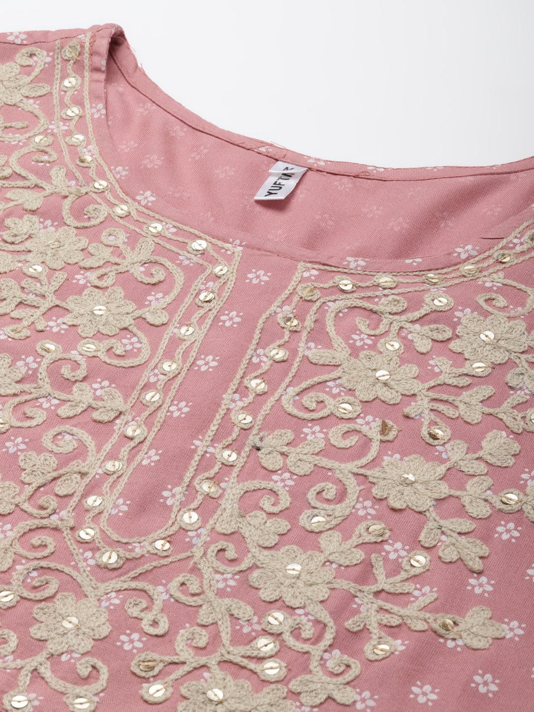 Pink Printed Maxi Dress-Yufta Store-2192DRSPKM