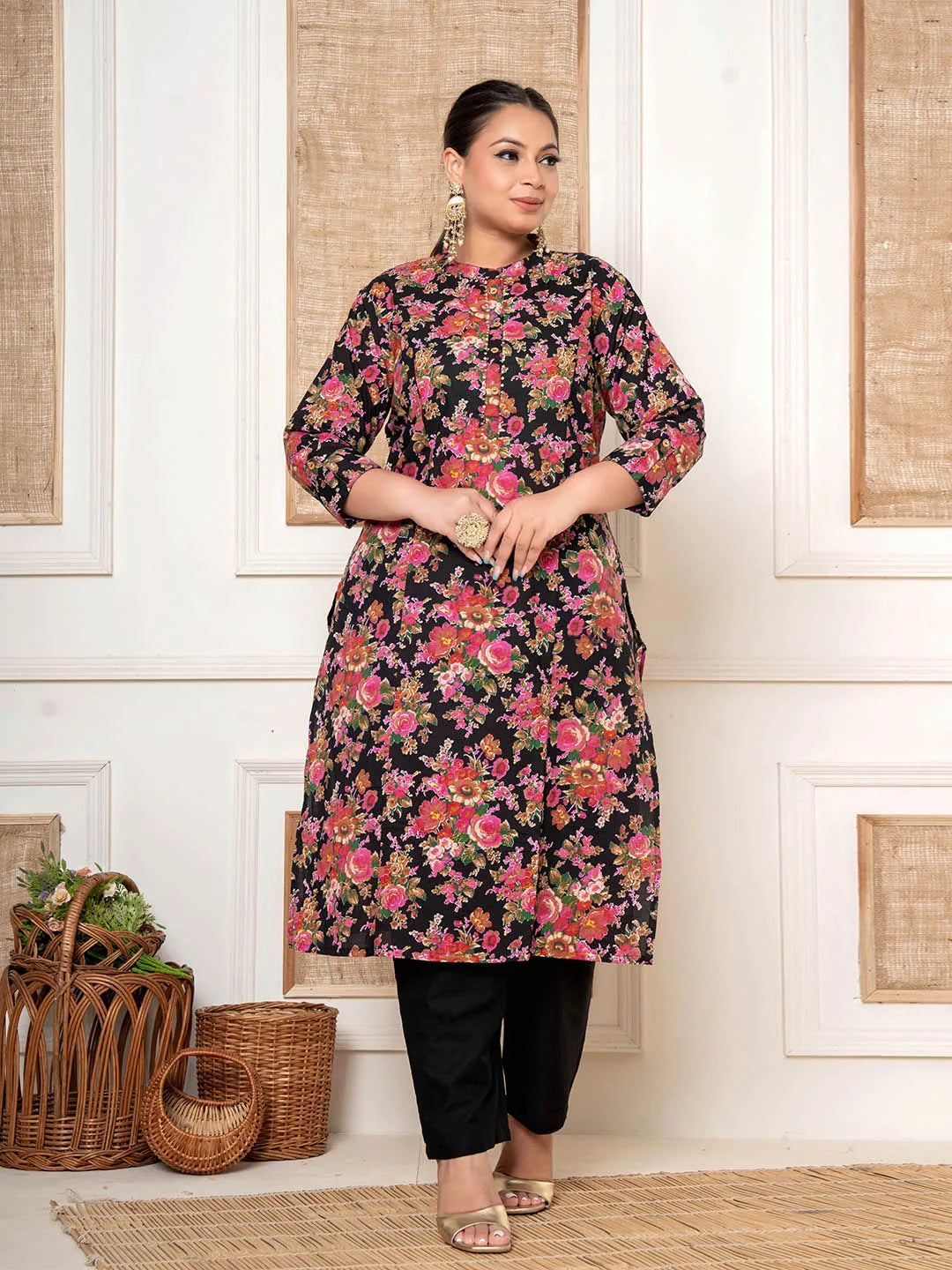 Lawn Suit Design For Puls Salwar Suit Kurti Style For Fat Ladies
