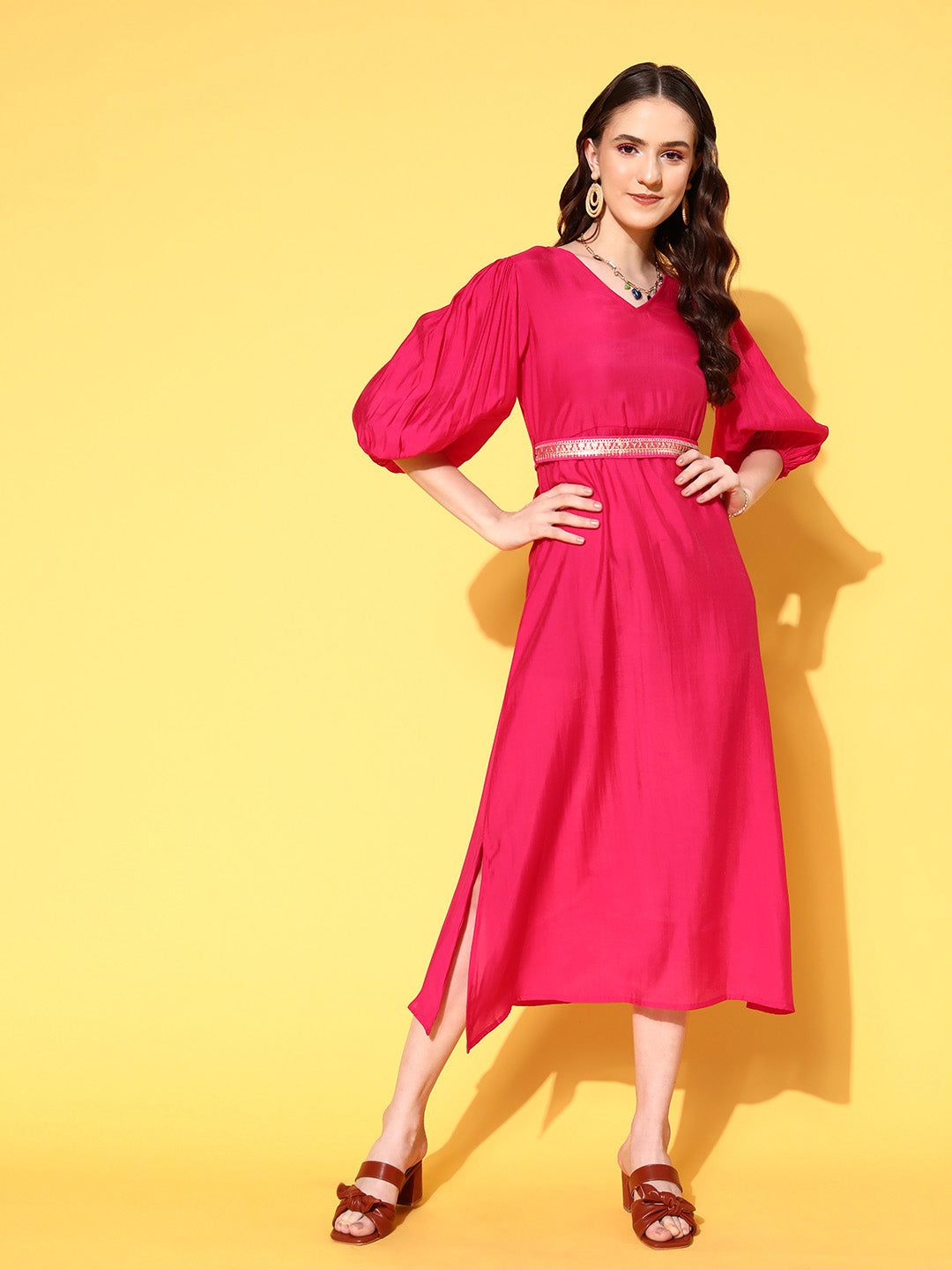 Peter Sleeveless Pocket Dress- Taffy Pink main image 1