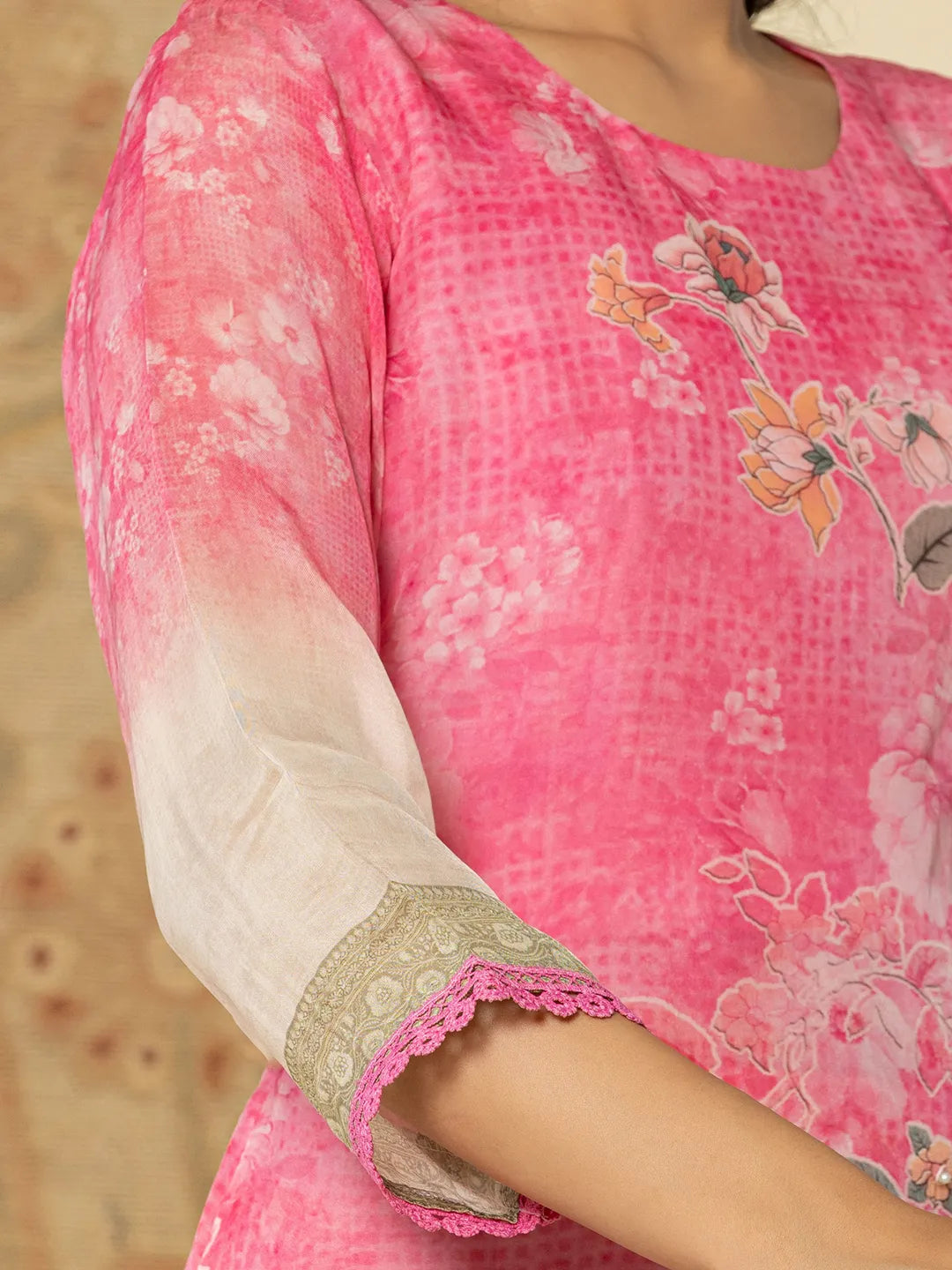 Oragnza Kurta Set With Pant And Dupatta Comes With Cotton Lining And Intricate Embroideries