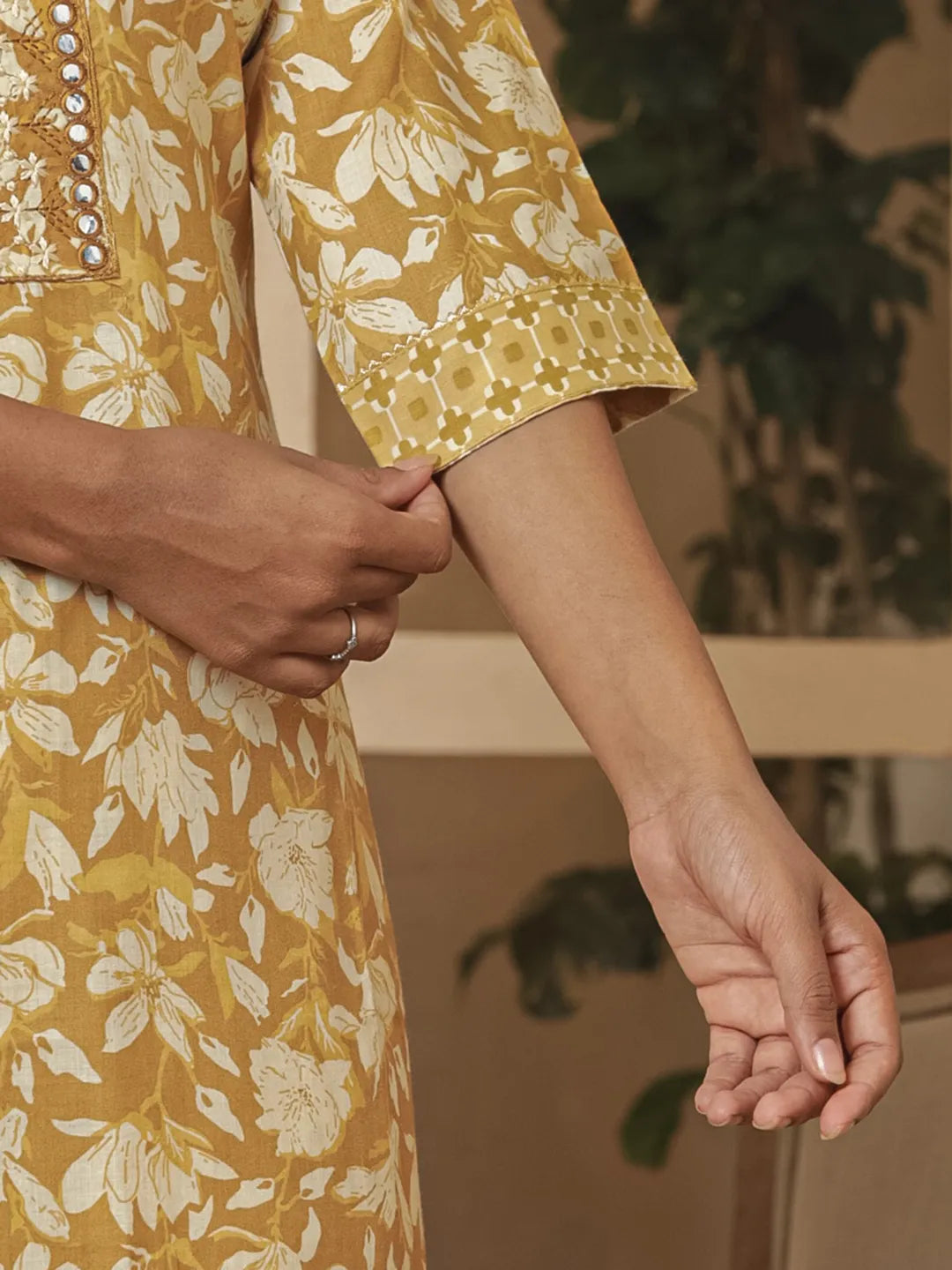 cotton mustard kurta dupatta pant setoffline_sku-54-Yufta Store-7233SKDMSM