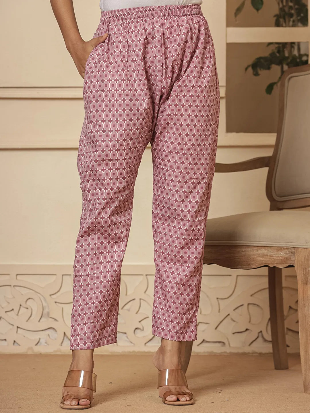 cotton purple kurta dupatta pant setoffline_sku-55-Yufta Store-7233SKDPRM