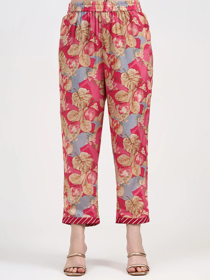 Red Lensing Flare Kurta Dupatta Set