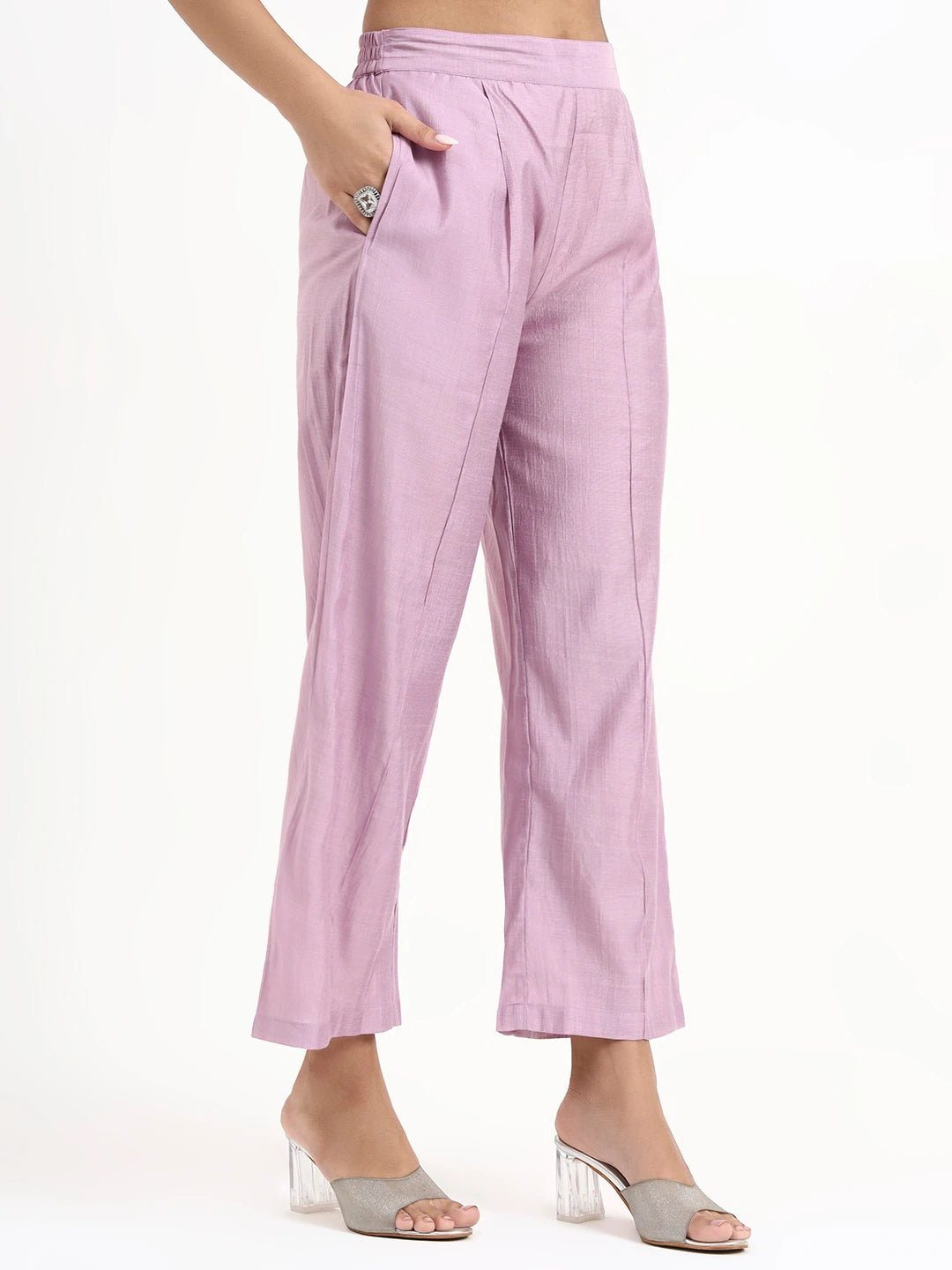 Lavender Organza Western Style Co-Ord Set