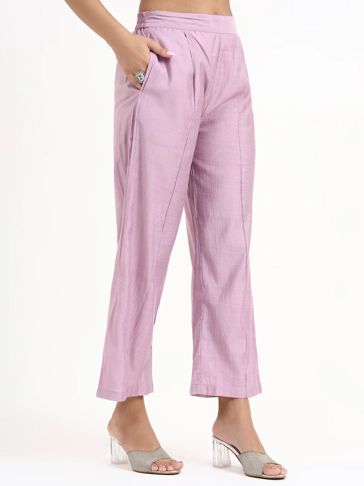 Lavender Organza Western Style Co-Ord Set