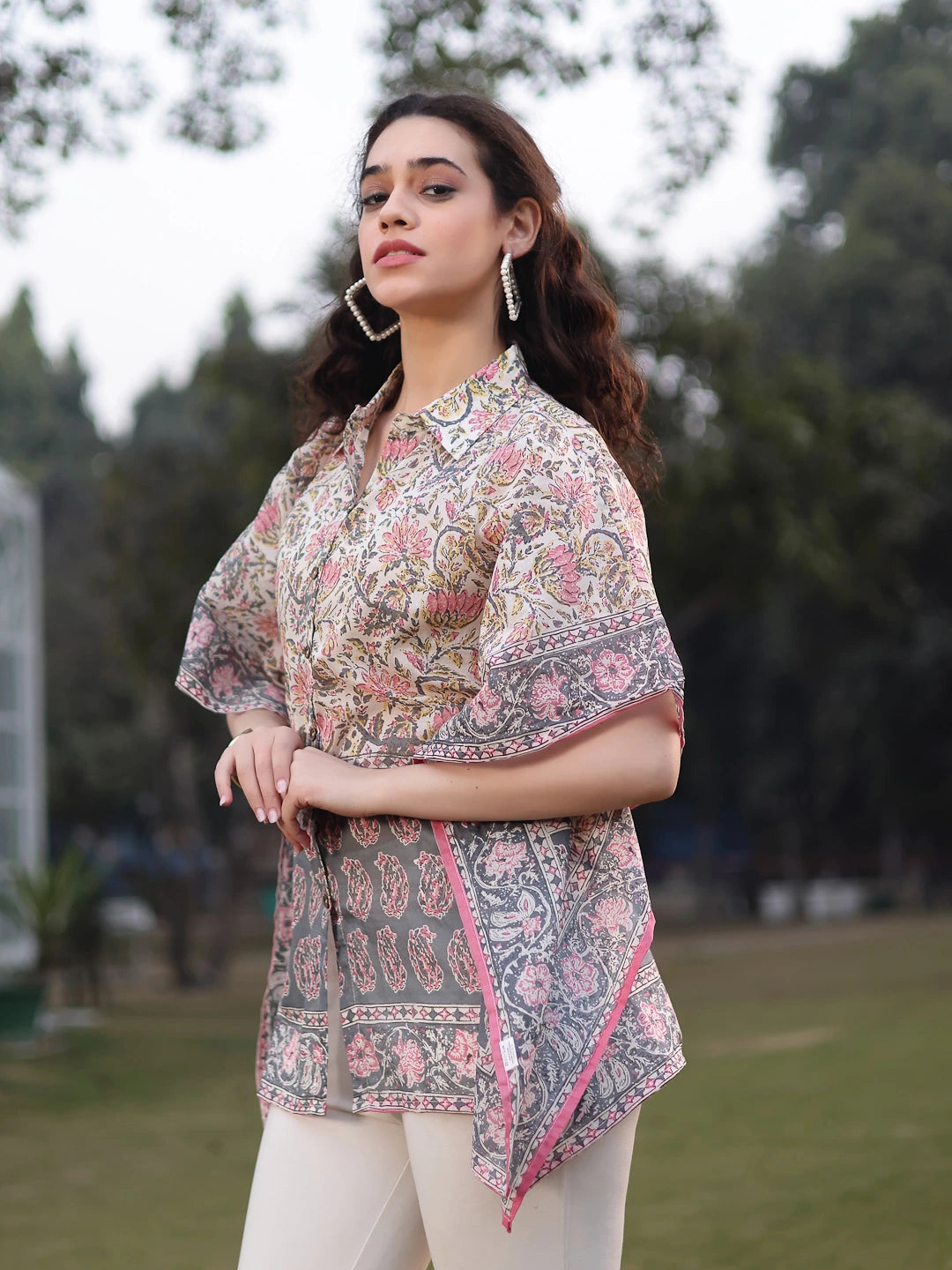 Cotton White Kaftan-Yufta Store-7385KFTWHS