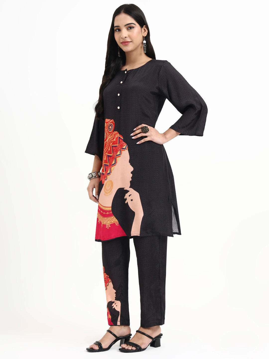 Muslin Black Co-Ord Set