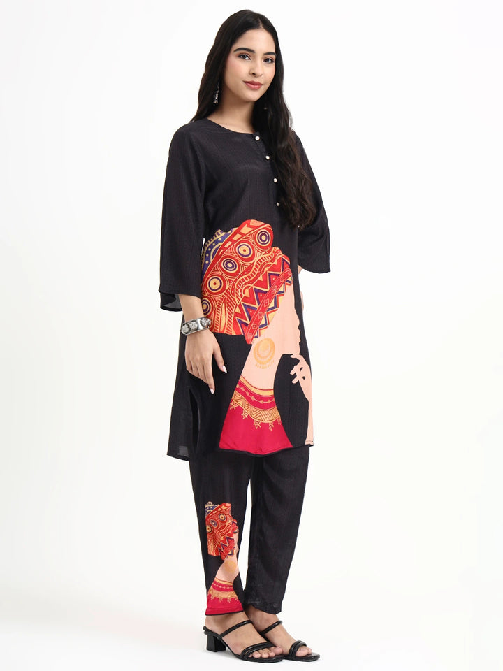 Muslin Black Co-Ord Set