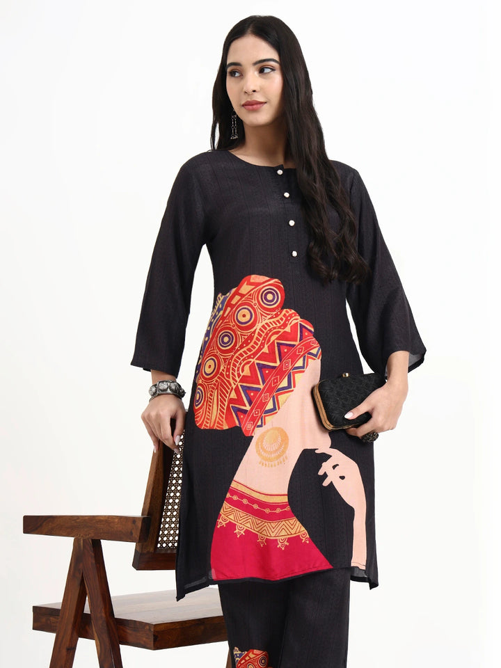 Muslin Black Co-Ord Set