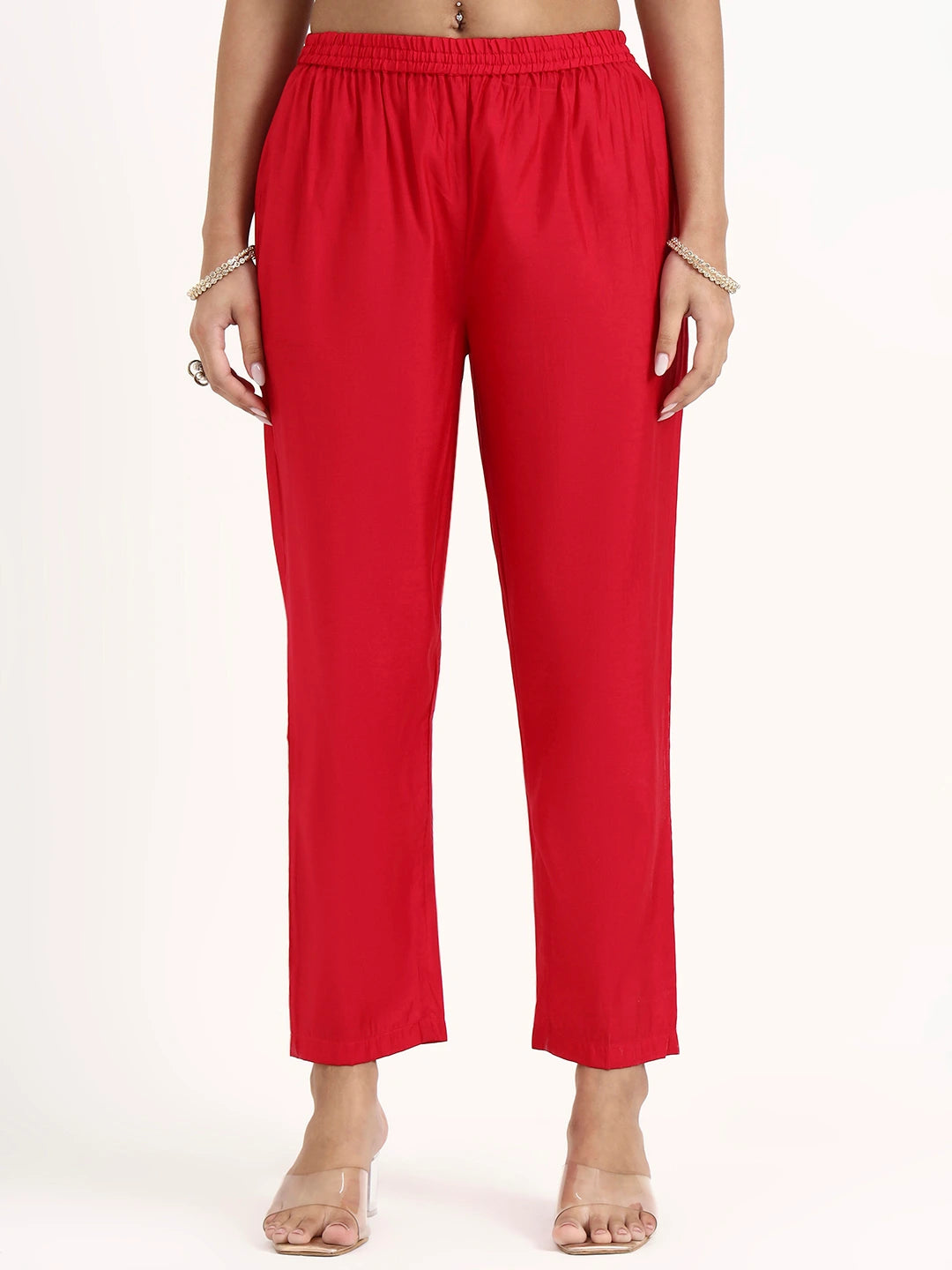 Pink Lensing A Line Latest Yoke Design Kurta Pant Dupatta Set