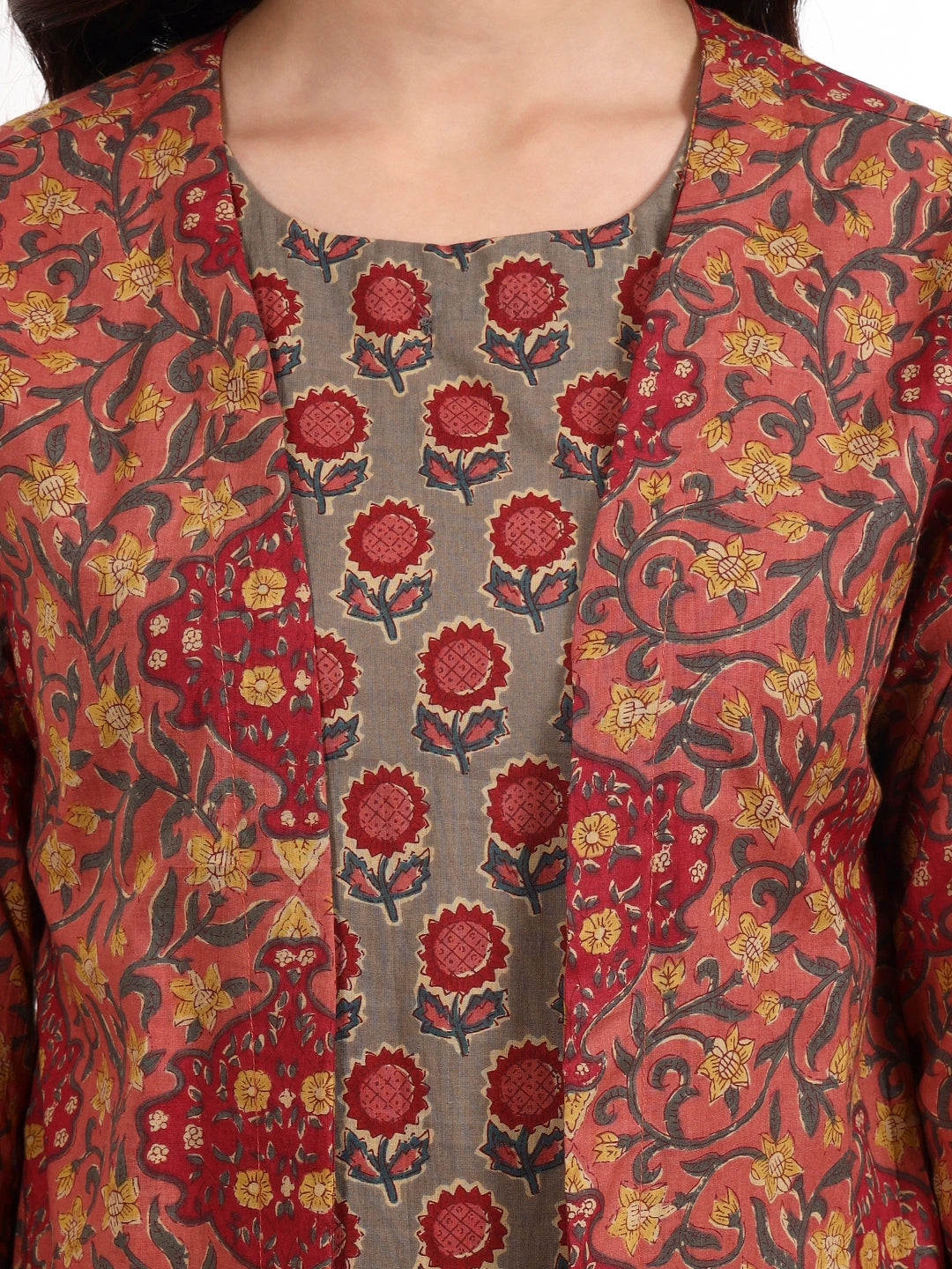 Pink Cotton Aline Style Co-Ord Set