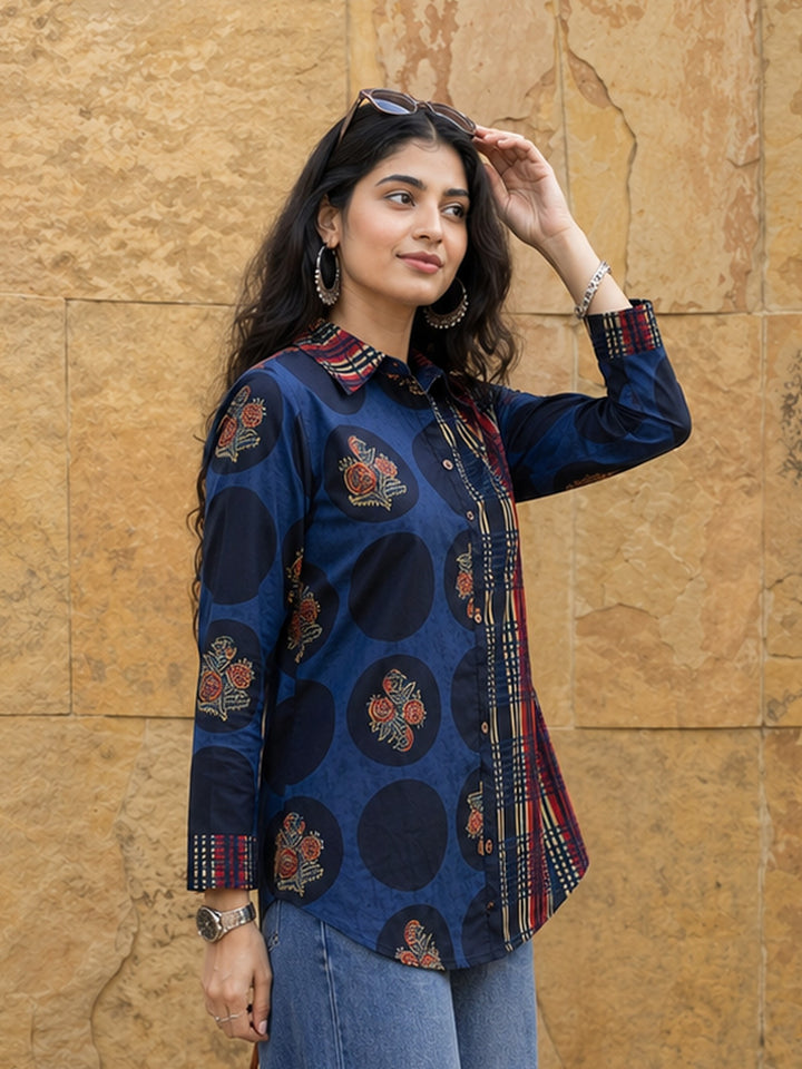 Blue Cotton Shirt