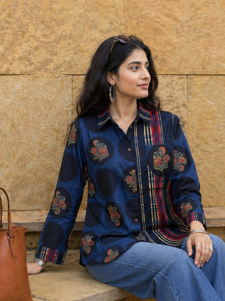 Blue Cotton Shirt