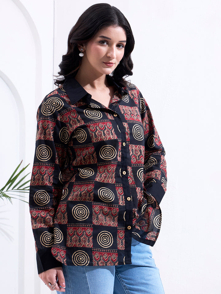Black Cotton Shirt