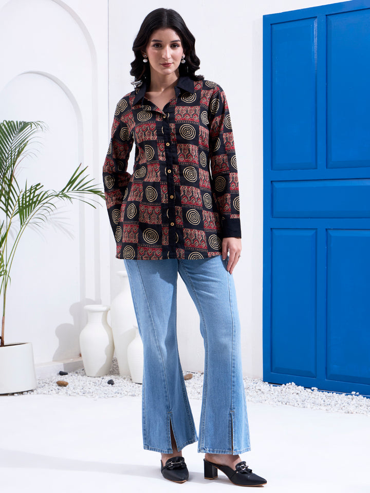 Black Cotton Shirt