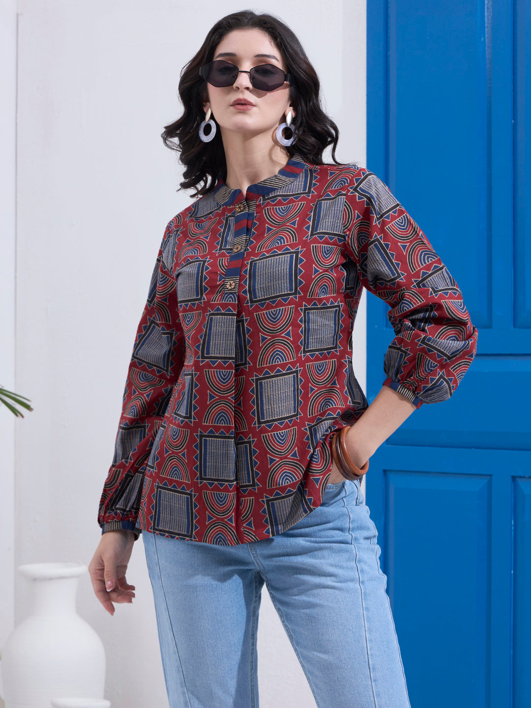 Maroon Cotton Shirt Regular price Rs. 1,649.00 Sale price Rs. 824.00 Save 50% No reviews Ships in 48 hrs