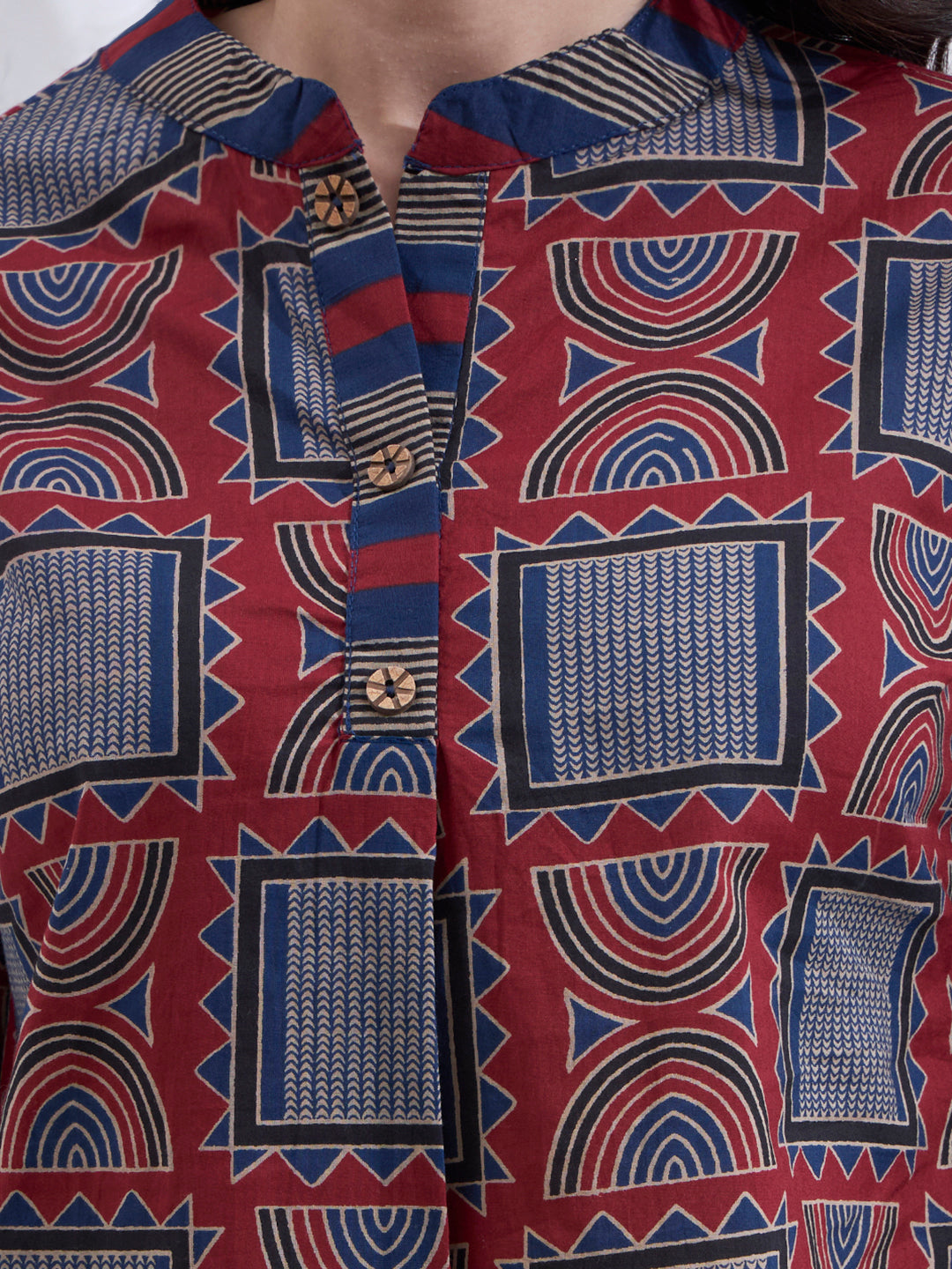 Maroon Cotton Shirt