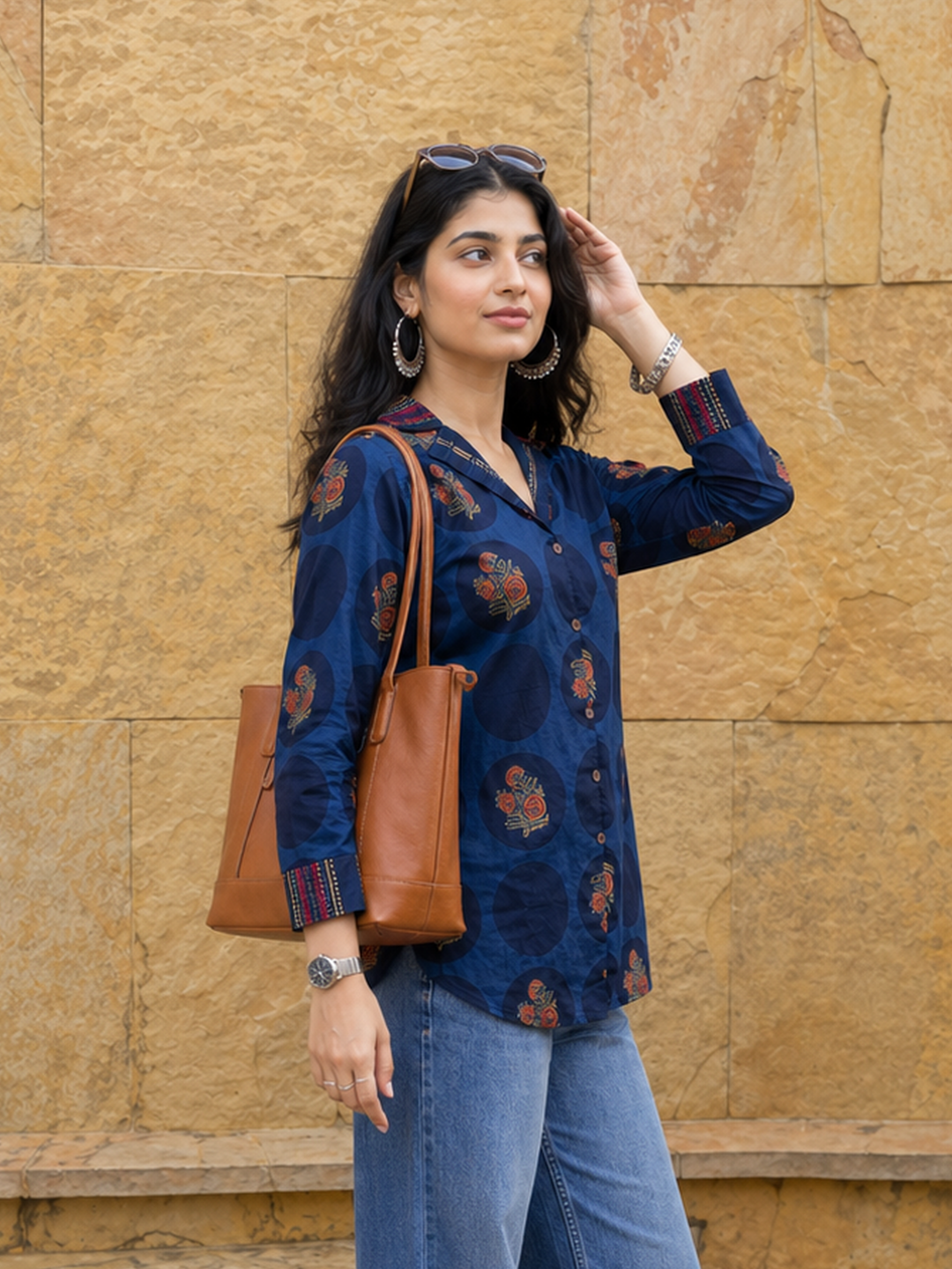 Blue Cotton Shirt