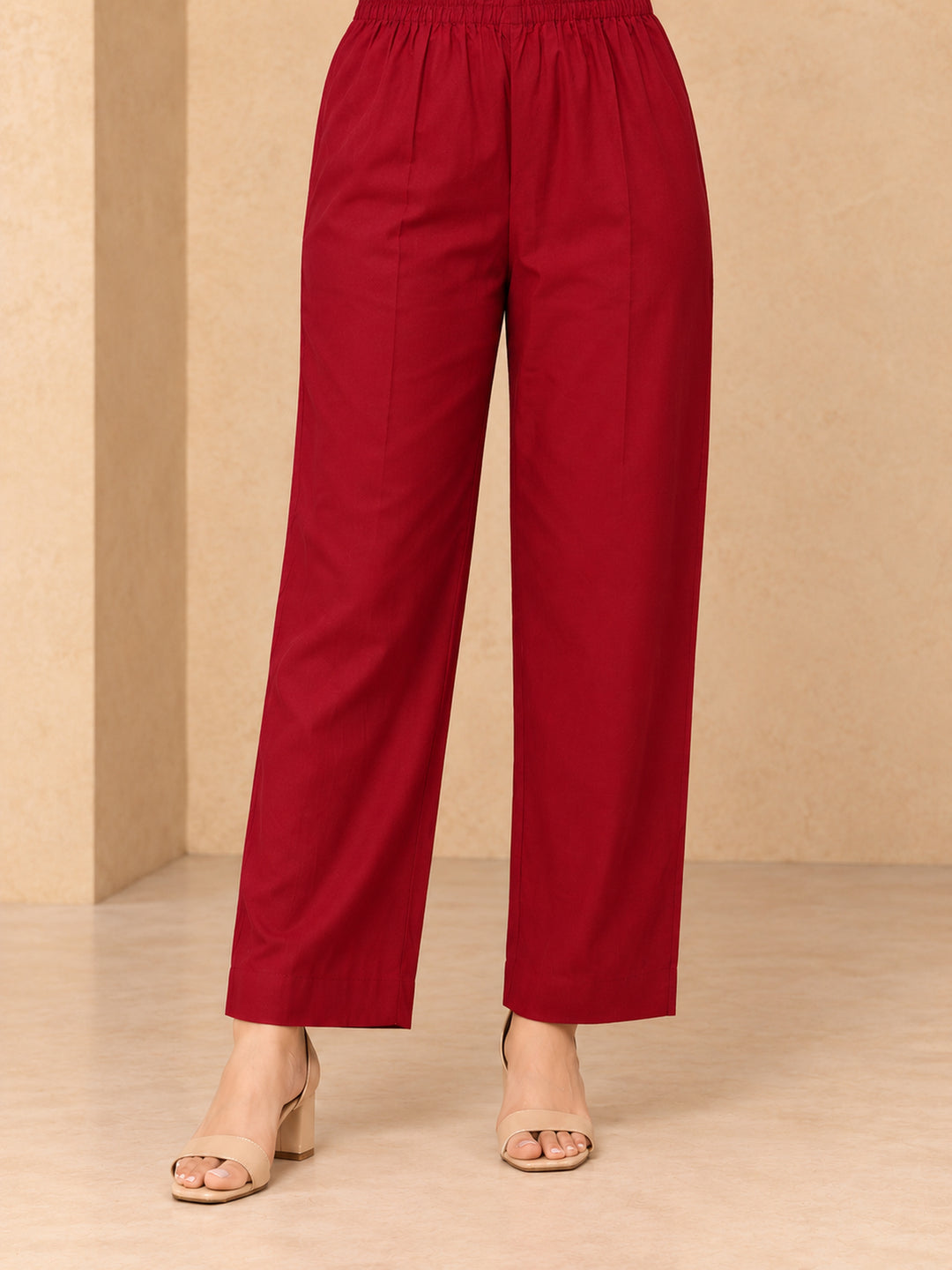 Chanderi Silk  Maroon Co-Ord Set