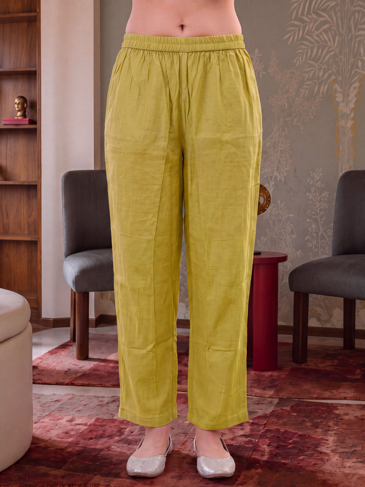 Chanderi Silk Yellow Co-Ord Set