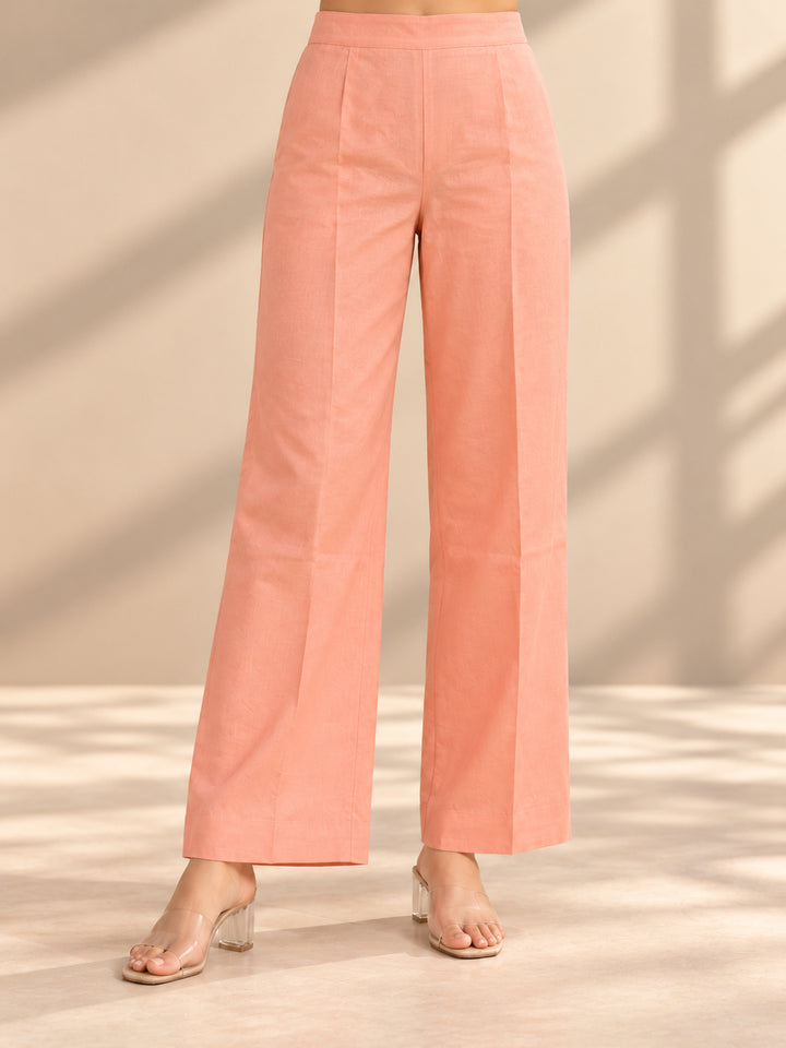 Chanderi Silk  Peach Co-Ord Set