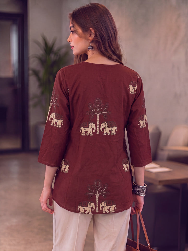 Maroon Cotton Top