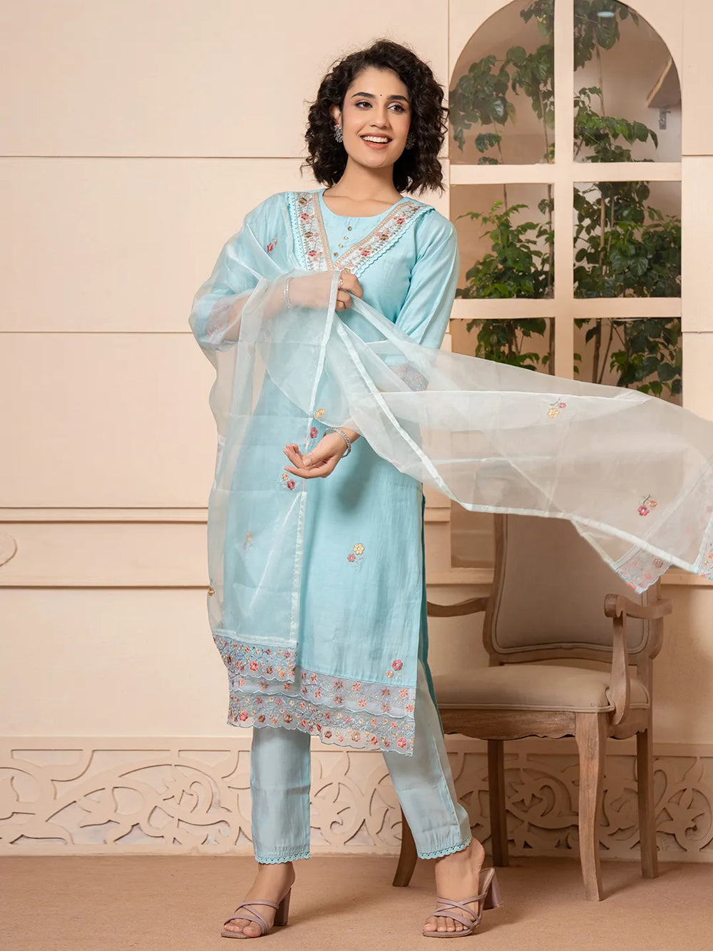 lue kurta dupatta pant setoffline_sku-47-Yufta Store-A162SKDSBM