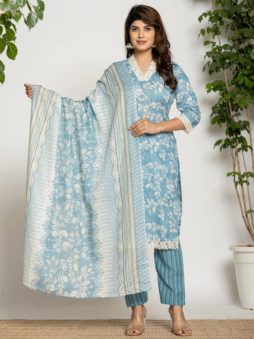 Blue dupatta pant setoffline_sku-67-Yufta Store-A228SKDBL