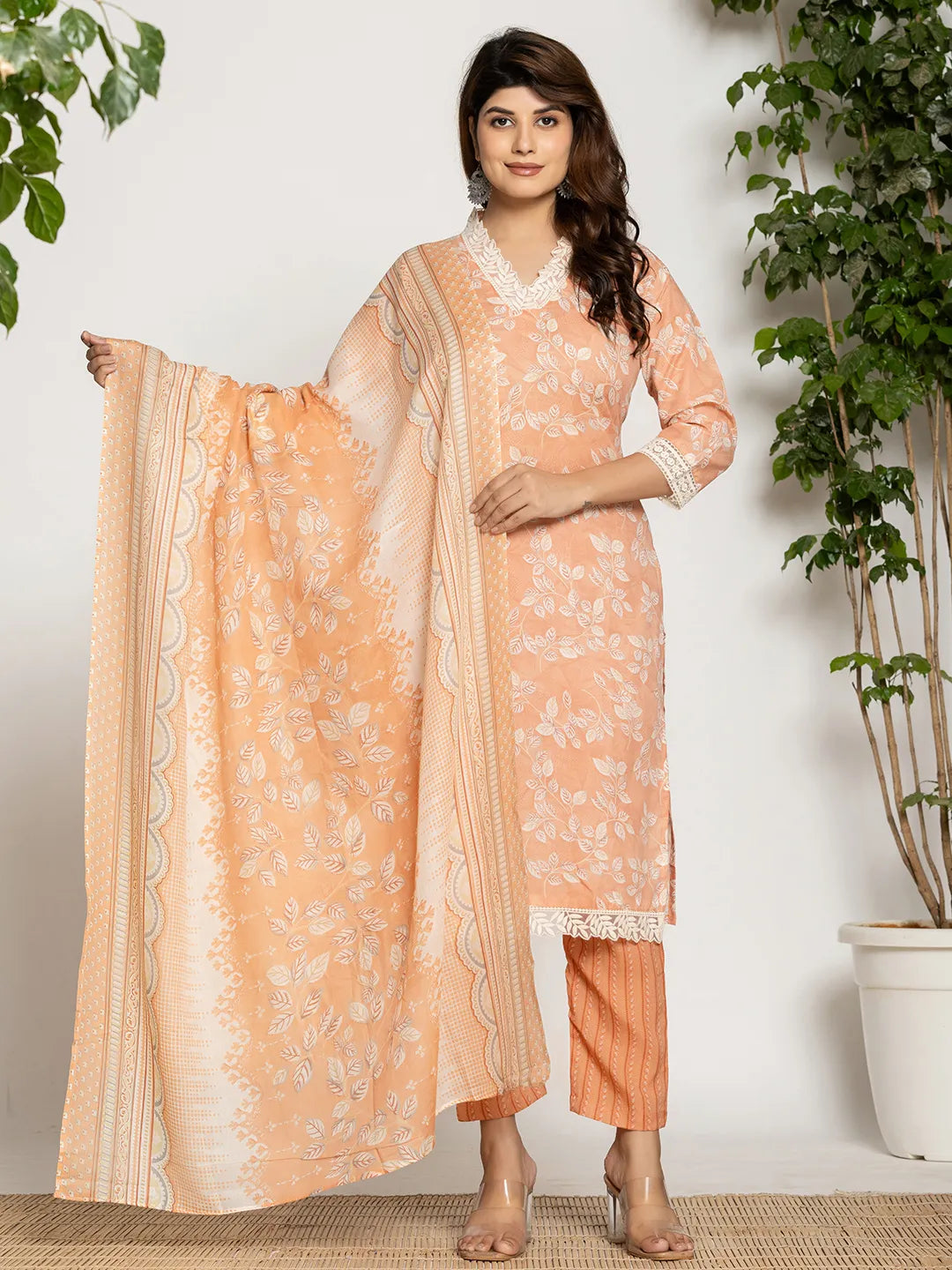 Orange dupatta pant setoffline_sku-70-Yufta Store-A228SKDOR