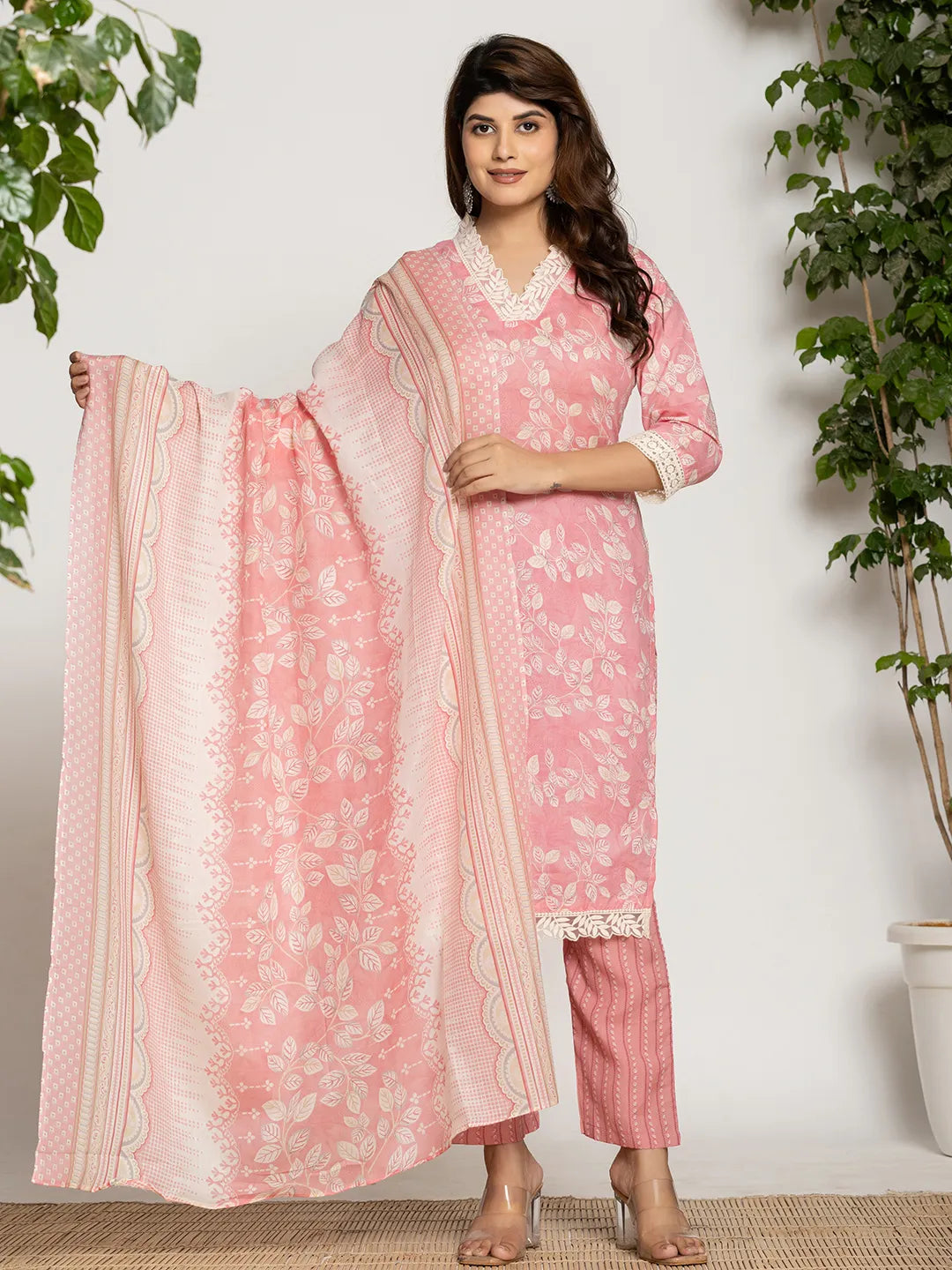 Pink dupatta pant setoffline_sku-68-Yufta Store-A228SKDPK