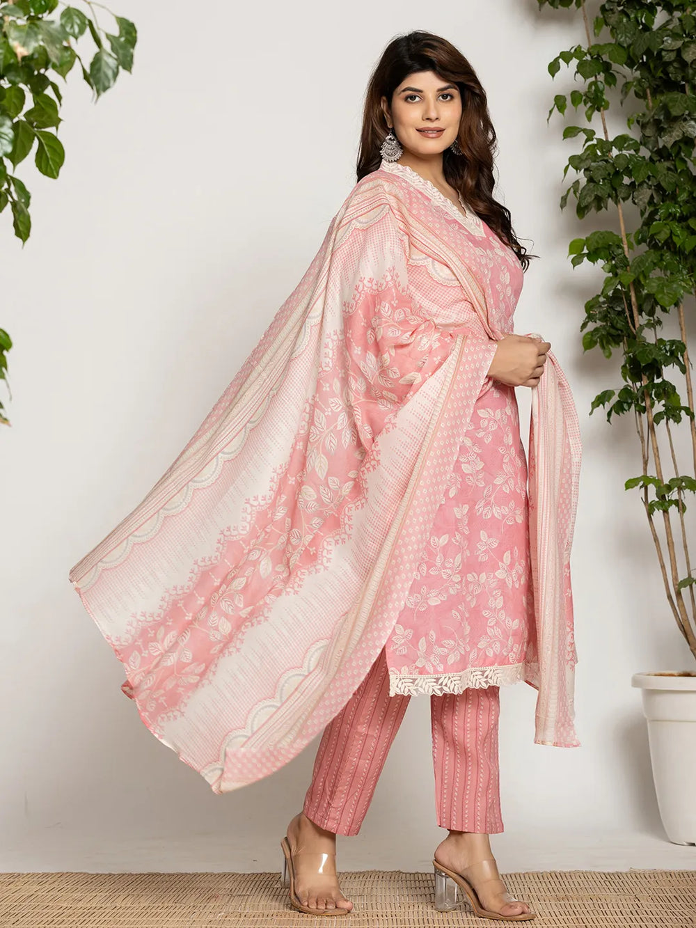 Pink dupatta pant setoffline_sku-68-Yufta Store-A228SKDPK