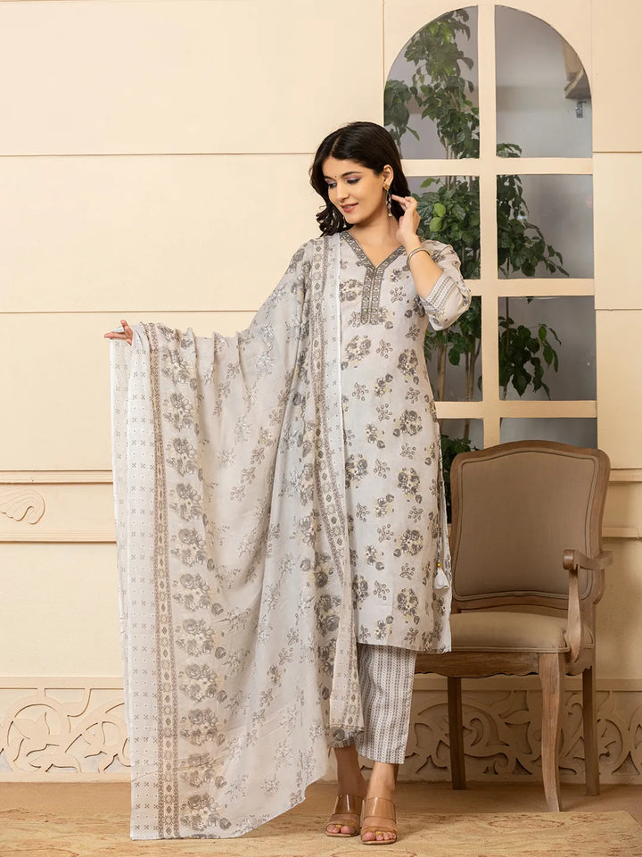 beige kurta dupatta pant setoffline_sku-84-Yufta Store-A233SKDBG