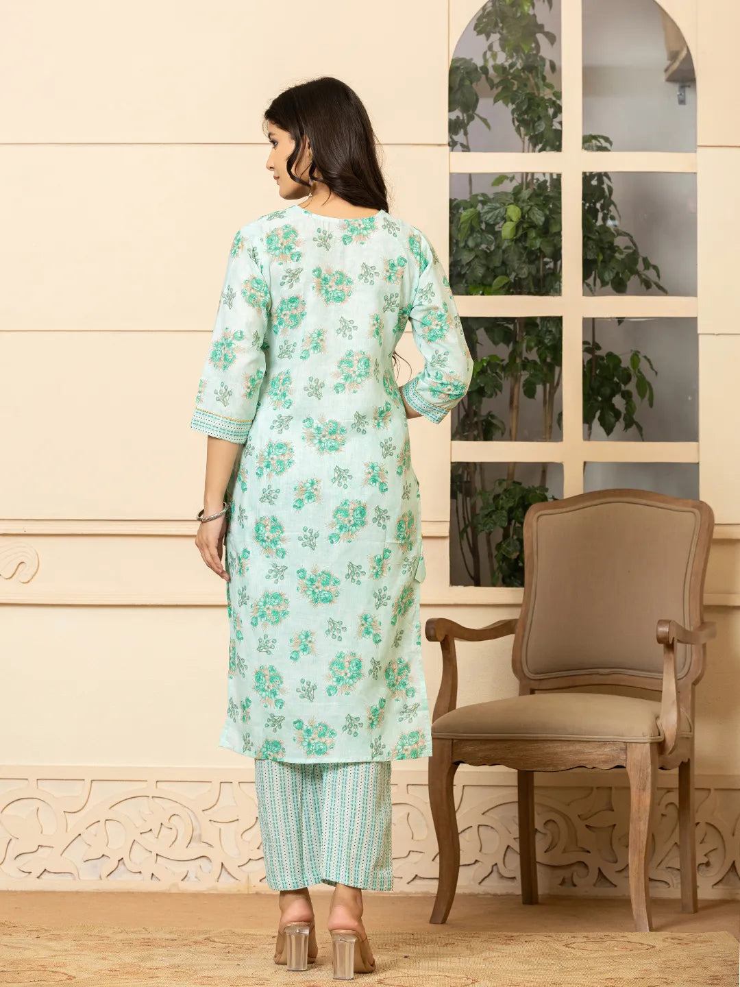 green kurta dupatta pant setoffline_sku-81-Yufta Store-A233SKDGR