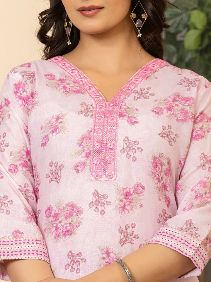 pink kurta dupatta pant setoffline_sku-82-Yufta Store-A233SKDPK