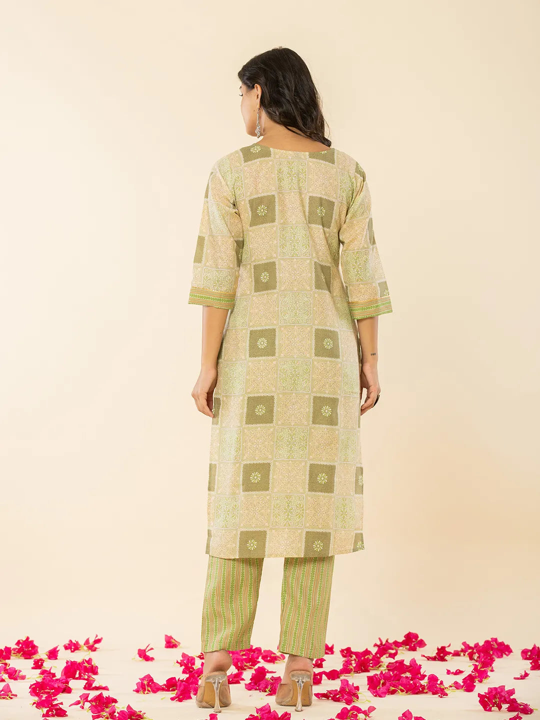 green kurta dupatta pant setoffline_sku-87-Yufta Store-A234SKDGR