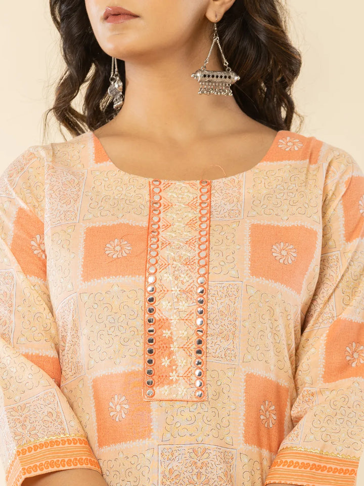 n orange kurta dupatta pant setoffline_sku-88-Yufta Store-A234SKDOR