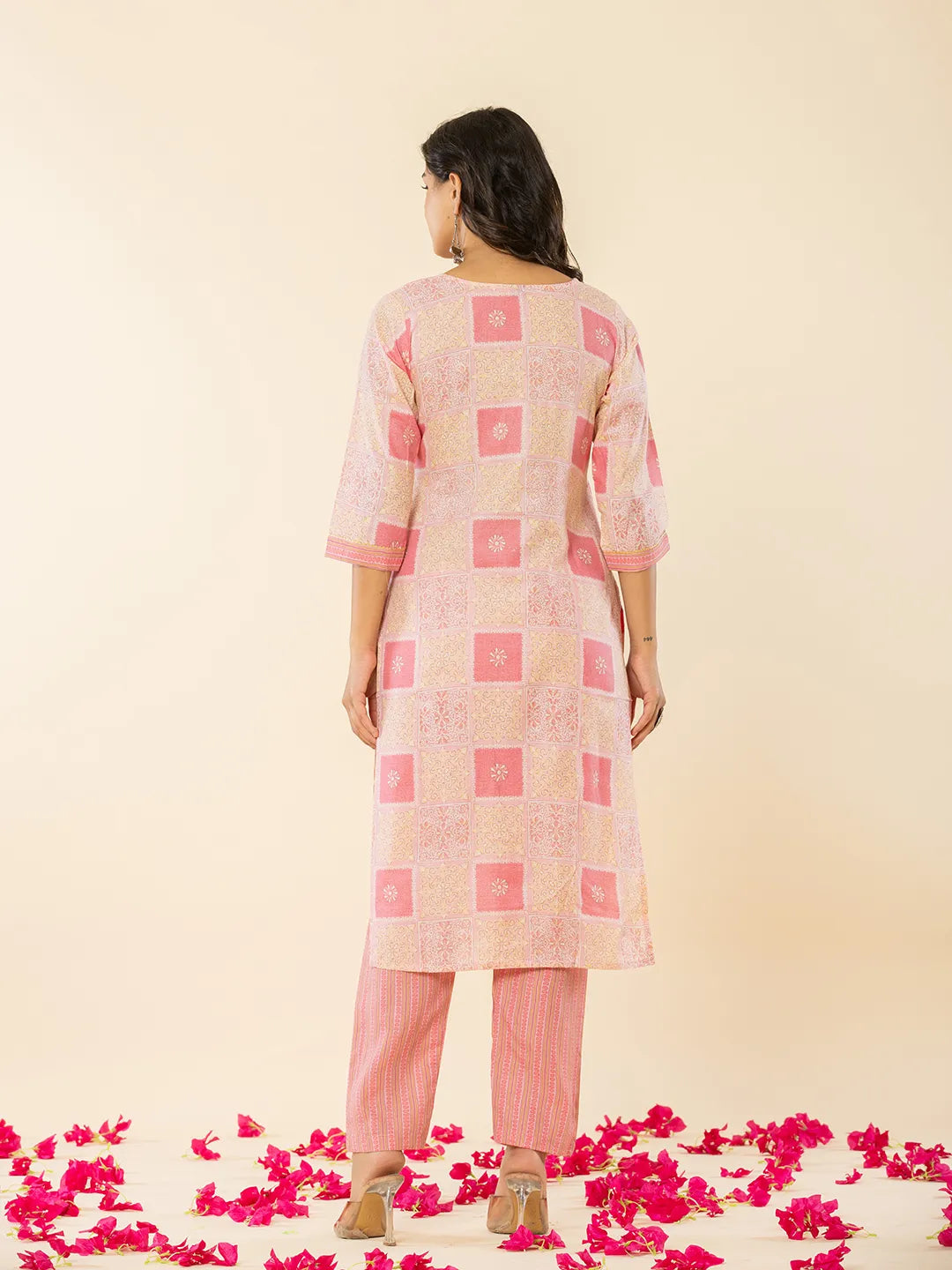 n pink kurta dupatta pant setoffline_sku-85-Yufta Store-A234SKDPK