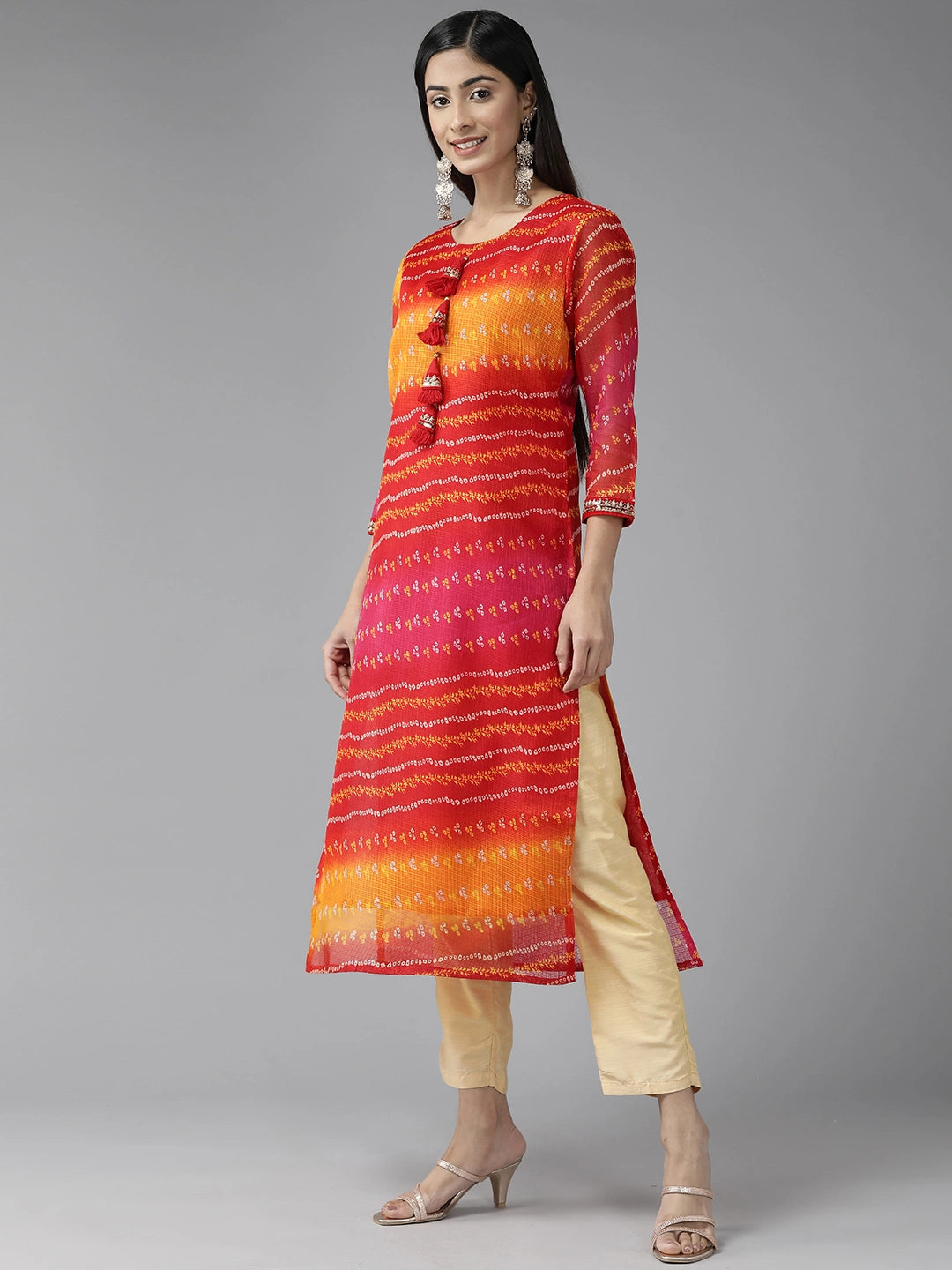 Bandhani Kurta-Yufta Store-9962KURRDS