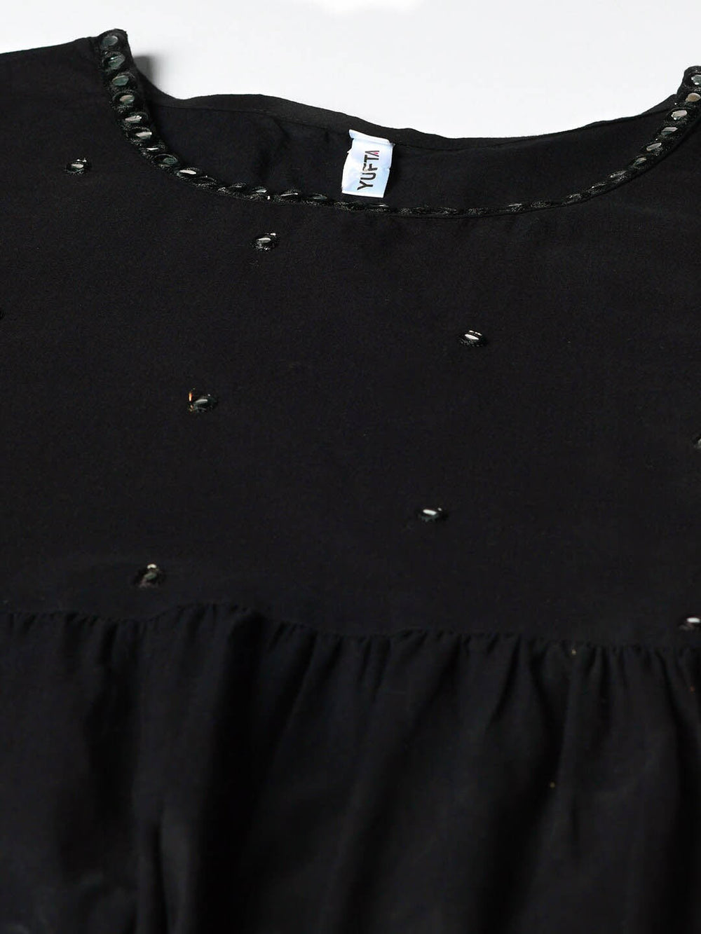 Black A-Line Dress-Yufta Store-7548KURBKS