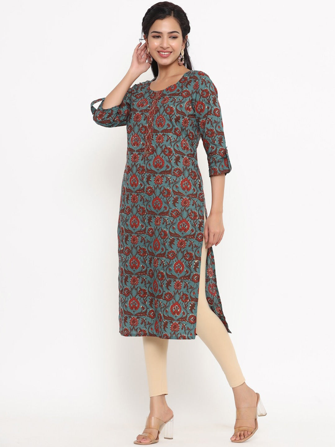 Blue Printed Kurta