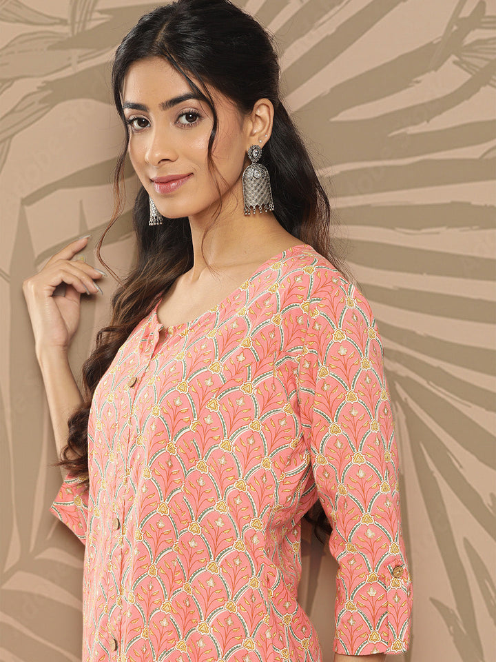 Ethnic Motifs Printed Kurta-Yufta Store-1272KURPCS