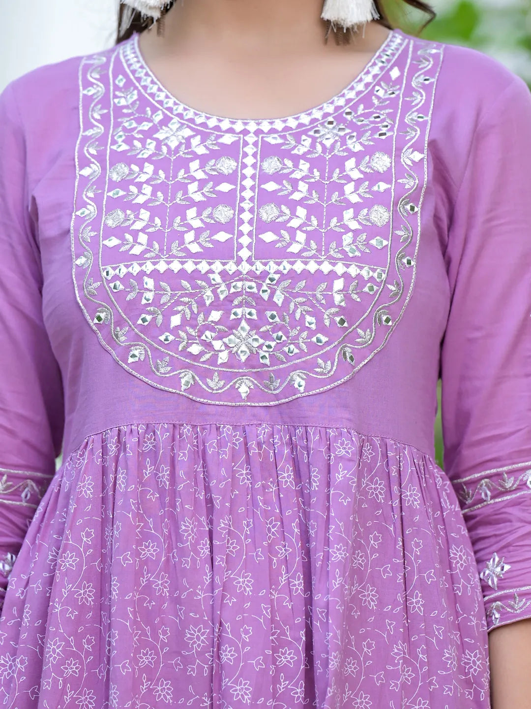 Lavender Cotton Dress