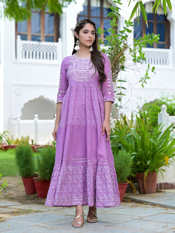 Lavender Cotton Dress-Yufta Store-2198DRSLVM