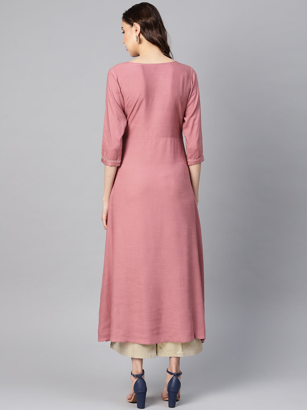 Mauve A-Line Kurta-Yufta Store-YUFEKKU685PRLS