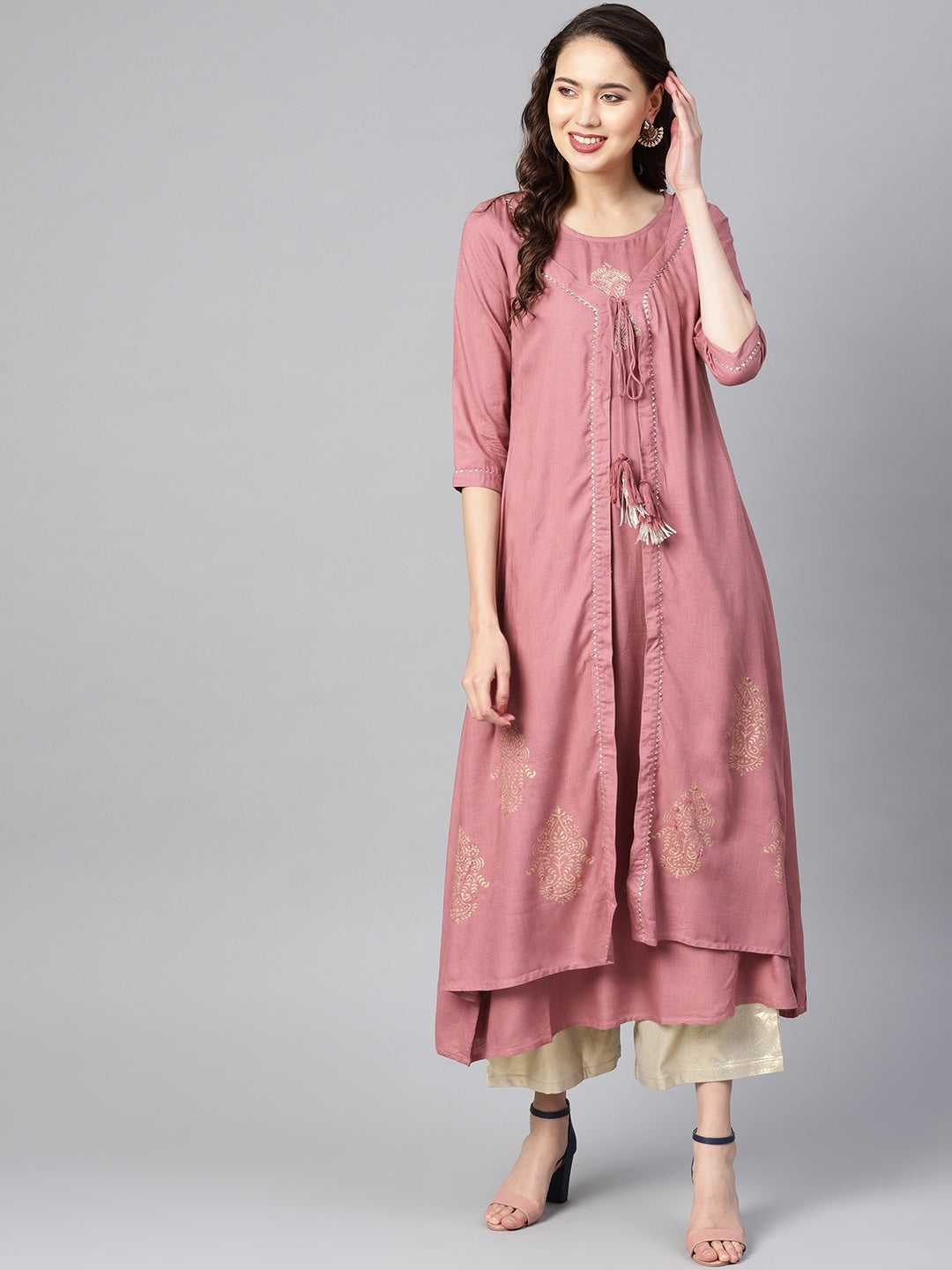 Mauve A-Line Kurta-Yufta Store-YUFEKKU685PRLS