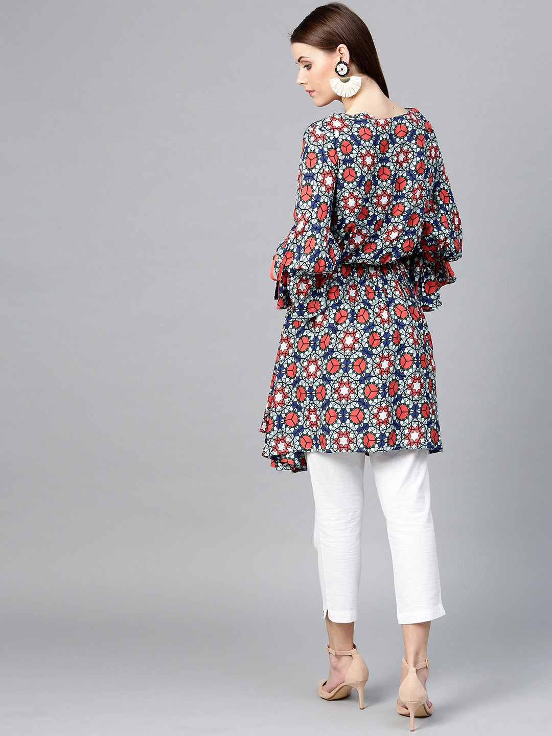 Multicoloured Printed Tunic-Yufta Store-YUFTDGKU1936S