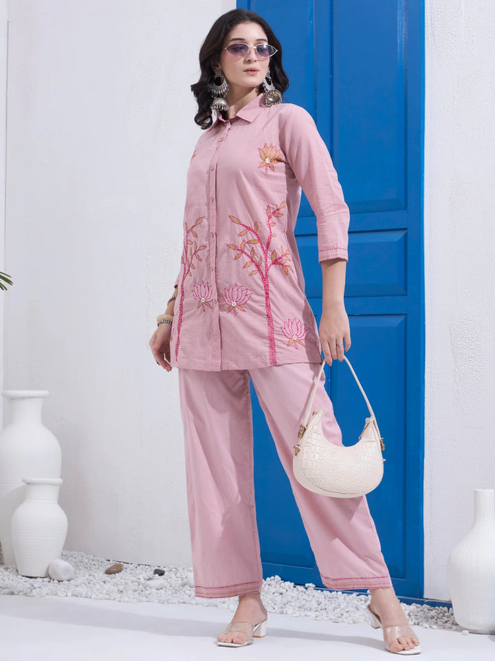Mauve Mal Cotton Co-Ord Set