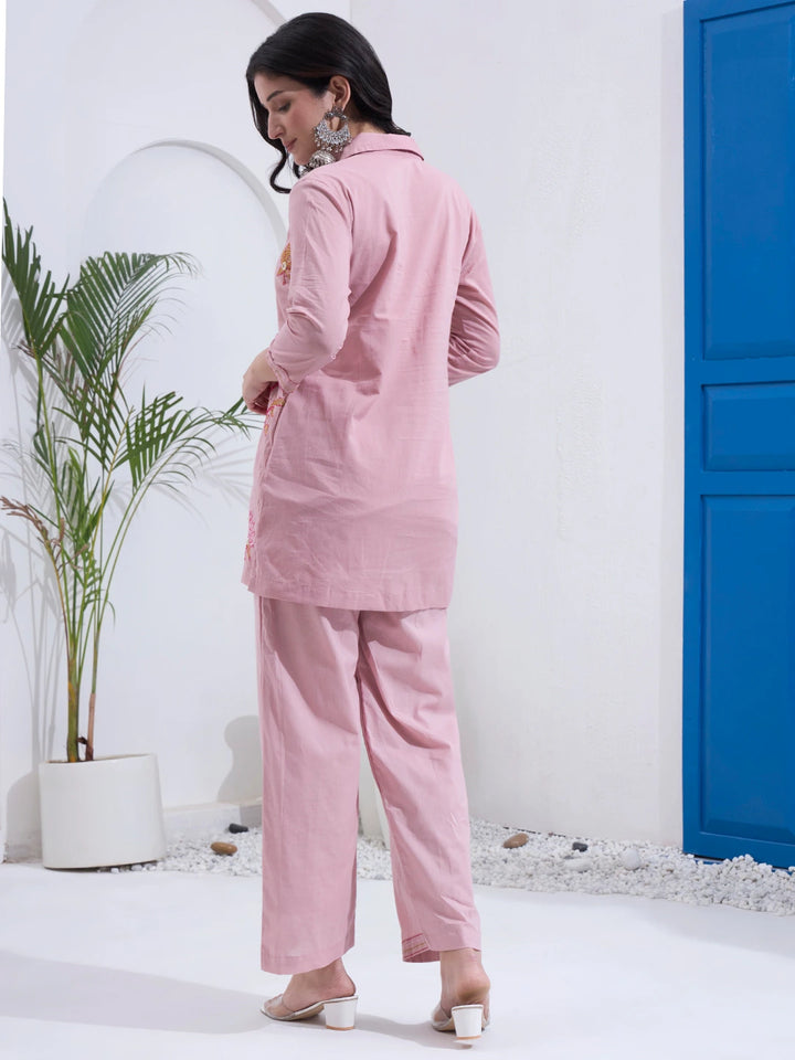 Mauve Mal Cotton Co-Ord Set