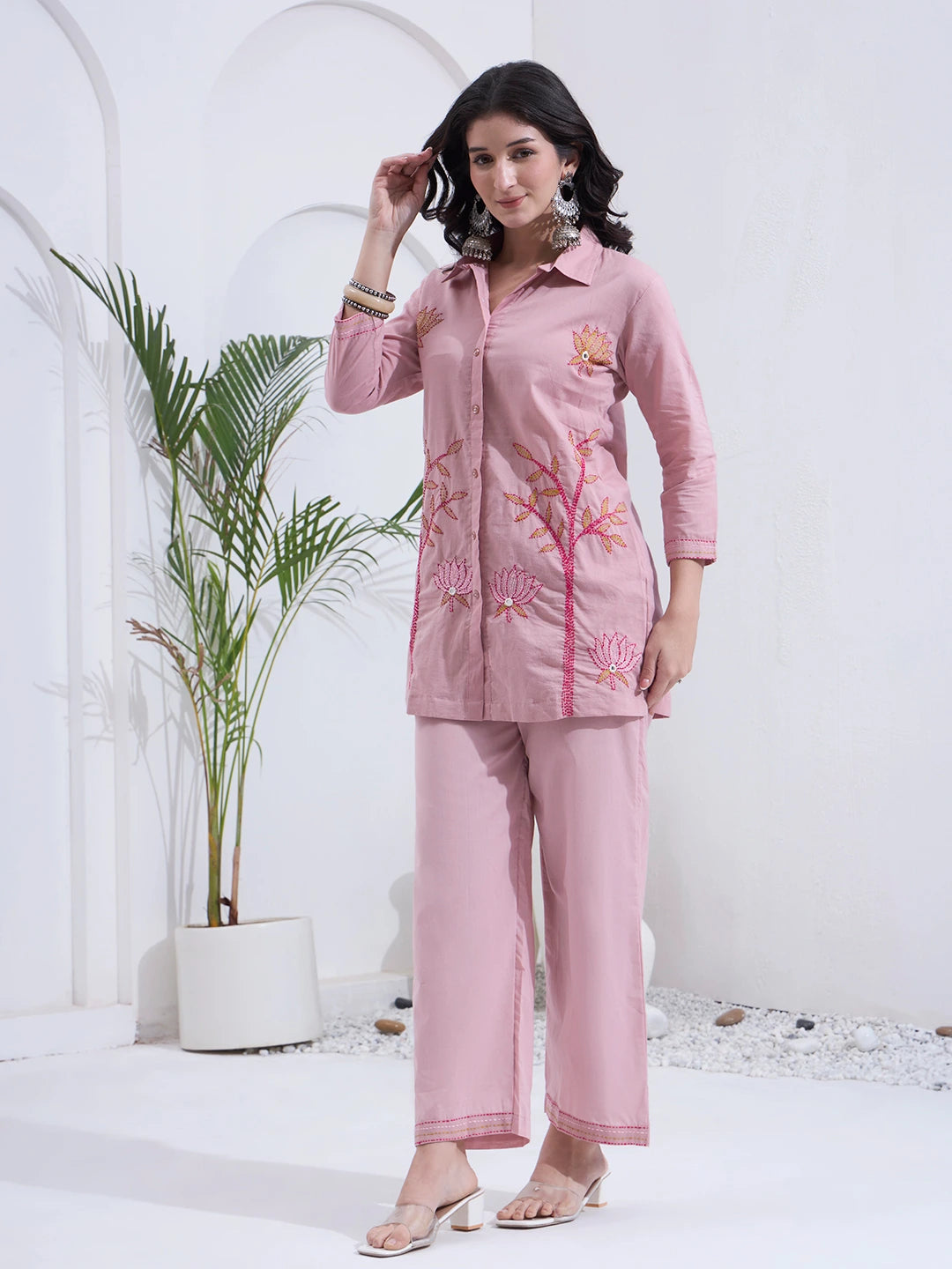 Mauve Mal Cotton Co-Ord Set
